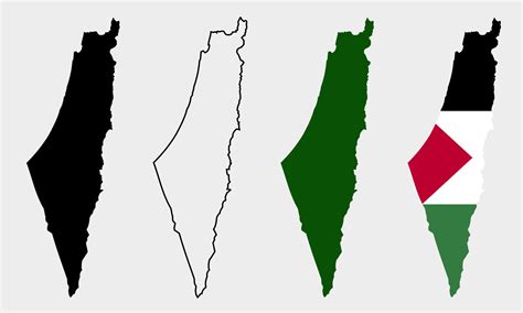 palestine map flag